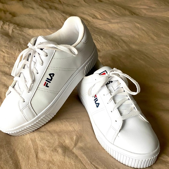 panache white multi platform sneakers